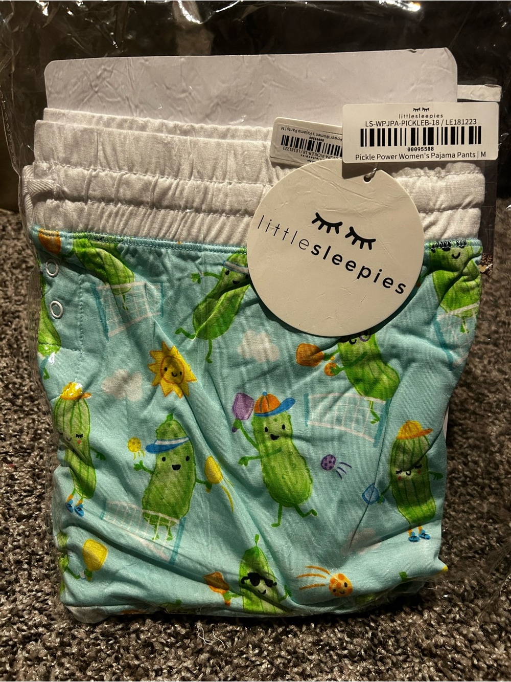 Little Sleepies Women’s' Pickle Print Pajama Pants - Medium